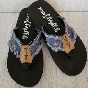 SALE!! GYPSY JAZZ- ENCORE NAVY STARS FLIP FLOPS